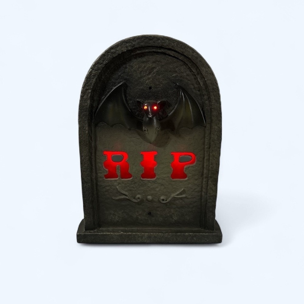 Halloween‎ Tombstone Decoration Animated Lights Sounds Sonic Decor Grave RIP